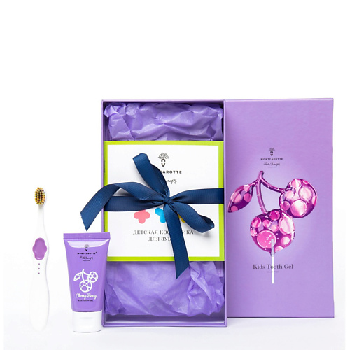 

MONTCAROTTE Подарочный набор детской косметики для зубов "Ягодка Вишня", Подарочный набор детской косметики для зубов "Ягодка Вишня"