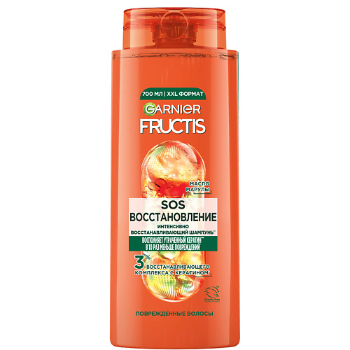

FRUCTIS Укрепляющий шампунь, SOS Восстановление, для поврежденных и тонких волос 700, Укрепляющий шампунь, SOS Восстановление, для поврежденных и тонких волос
