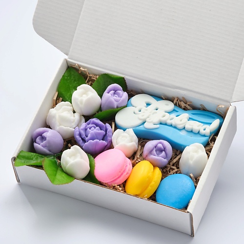 

SKUINA Мыло ручной работы Поздравляю, цветы и сладости 250, Мыло ручной работы Поздравляю, цветы и сладости