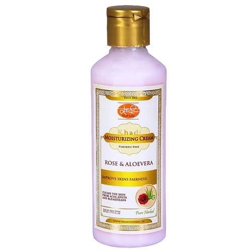 

KHADI Увлажняющий крем c Роз и Алоэ вера 210, Увлажняющий крем c Роз и Алоэ вера