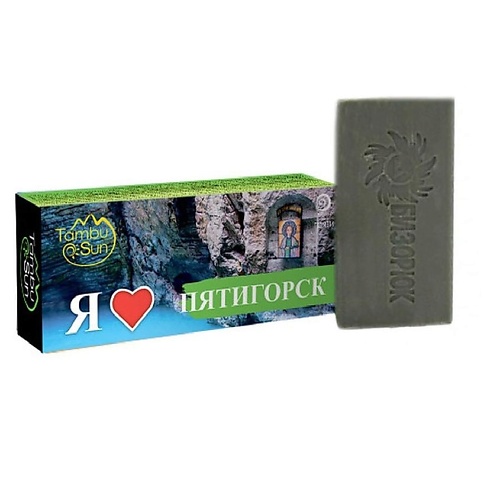 

БИЗОРЮК Мыло грязевое для рук и лица "Я люблю Пятигорск" TambuSun 85, Мыло грязевое для рук и лица "Я люблю Пятигорск" TambuSun