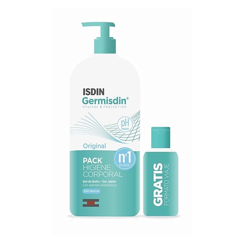 

ISDIN Набор Germisdin: гель для душа + миниатюра 1100, Набор Germisdin: гель для душа + миниатюра