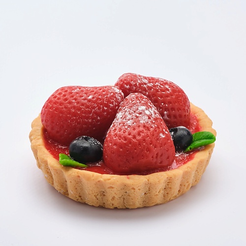 

SKUINA Мыло ручной работы Тарталетка большая с клубникой и голубикой 130, Мыло ручной работы Тарталетка большая с клубникой и голубикой