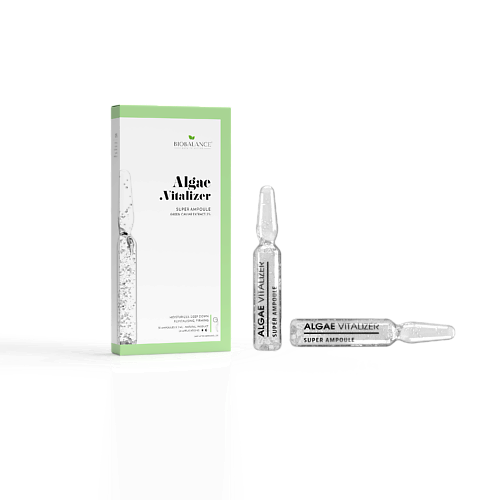 

BIOBALANCE Ампулы для лица увлажняющие SUPER AMPOULE ALGAE VITALITY GREEN CAVIAR EXTRACT 3% 20, Ампулы для лица увлажняющие SUPER AMPOULE ALGAE VITALITY GREEN CAVIAR EXTRACT 3%
