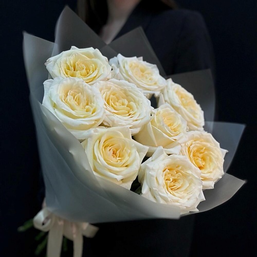 

ДАМА ФЕЯ Ароматные пионовидные розы Эквадор 9шт, Ароматные пионовидные розы Эквадор 9шт