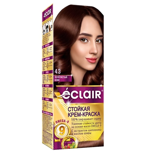

ECLAIR Стойкая крем-краска для волос OMEGA-9, Стойкая крем-краска для волос OMEGA-9