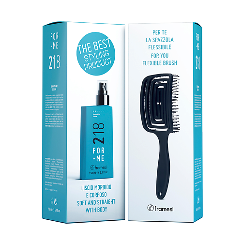 

FRAMESI Набор FOR-ME 218 SMOOTH ME SERUM и массажная щётка, Набор FOR-ME 218 SMOOTH ME SERUM и массажная щётка