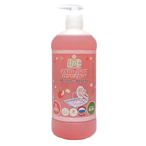 

ABCLEAN Гель для мытья посуды Яблоко-фрукты 900, Гель для мытья посуды Яблоко-фрукты