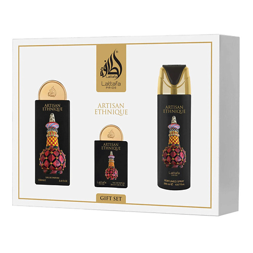 

LATTAFA Набор Artisan Ethnique: Парфюмерная вода + Дезодорант, Набор Artisan Ethnique: Парфюмерная вода + Дезодорант