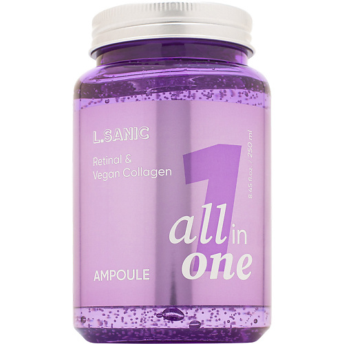 

LSANIC Лифтинг-сыворотка с ретиналем и вегетарианским коллагеном All in One 250, Лифтинг-сыворотка с ретиналем и вегетарианским коллагеном All in One