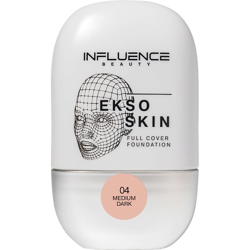 

INFLUENCE BEAUTY Тональная основа с высокой степенью покрытия Ekso Skin, Тональная основа с высокой степенью покрытия Ekso Skin