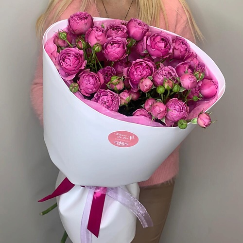 

FLEUR DE FEE ЦВЕТОЧНАЯ ФЕЯ Букет из кустовых пионовидных ароматных роз Мисти Бабблз (5 веток), Букет из кустовых пионовидных ароматных роз Мисти Бабблз (5 веток)