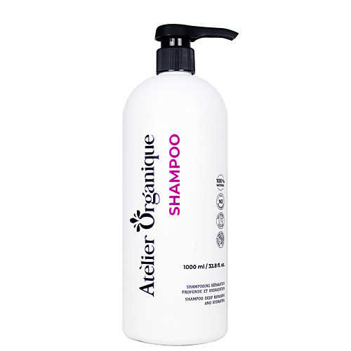 

ATELIER ORGANIQUE Шампунь бессульфатный для глубокого восстановления и увлажнения профессиональный 1000, Шампунь бессульфатный для глубокого восстановления и увлажнения профессиональный