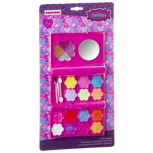 

BONDIBON Набор декоративной косметики Eva Moda "Косметичка прямоугольная" розовая раскладная, Набор декоративной косметики Eva Moda "Косметичка прямоугольная" розовая раскладная