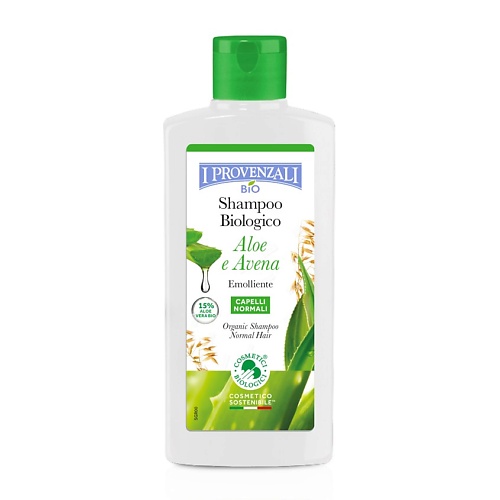 

I PROVENZALI Органический шампунь для нормальных волос Смягчающий Алоэ и Овес 250, Органический шампунь для нормальных волос Смягчающий Алоэ и Овес
