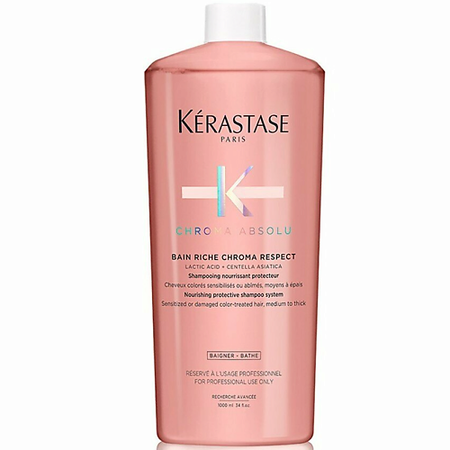 

KERASTASE Шампунь-ванна для защиты тонких окрашенных волос Chroma Absolu Respect Rishe 1000, Шампунь-ванна для защиты тонких окрашенных волос Chroma Absolu Respect Rishe