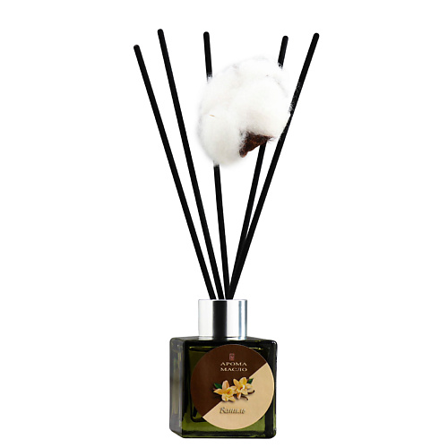 

БОГАТСТВО АРОМАТА Диффузор ароматический с цветком хлопка "Нежный" Ваниль 50, Диффузор ароматический с цветком хлопка "Нежный" Ваниль