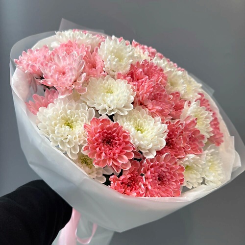 

МНОГО ЦВЕТОВ ЦВЕТОЧНЫЙ МАГАЗИН Монобукет из 11 кустовых хризантем, Монобукет из 11 кустовых хризантем