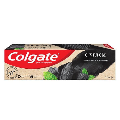 

COLGATE Зубная паста с натуральными ингредиентами "Эффективное отбеливание с Углем" Naturals 75, Зубная паста с натуральными ингредиентами "Эффективное отбеливание с Углем" Naturals