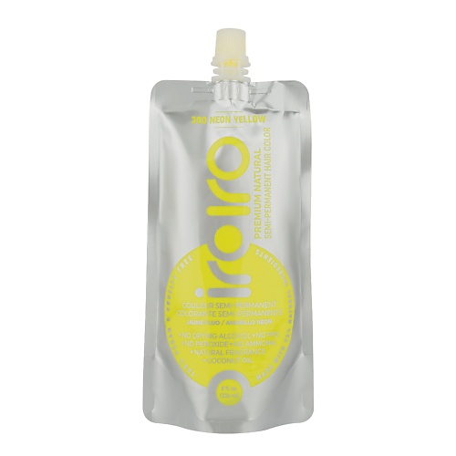 

IROIRO Семи-перманентный краситель для волос 300 NEON YELLOW Неоновый желтый 236, Семи-перманентный краситель для волос 300 NEON YELLOW Неоновый желтый
