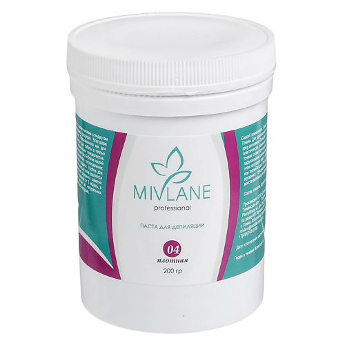

MIVLANE Сахарная паста для шугаринга и депиляции Плотная 200, Сахарная паста для шугаринга и депиляции Плотная