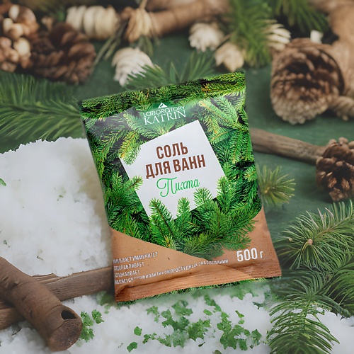 

LABORATORY KATRIN Натуральная морская соль для ванн в пакете Пихта 500, Натуральная морская соль для ванн в пакете Пихта