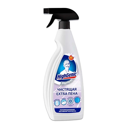 

HIGHGENIC Чистящая Extra пена для всех поверхностей в ванной комнате,плитки и межплиточных швов 750, Чистящая Extra пена для всех поверхностей в ванной комнате,плитки и межплиточных швов