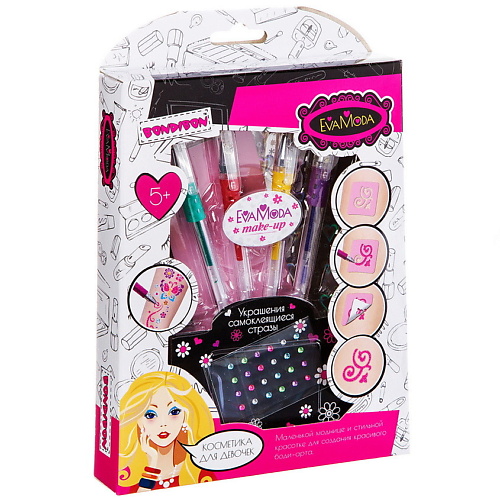 

BONDIBON Eva Набор для боди-арта с 4 глиттерами для тела, Eva Набор для боди-арта с 4 глиттерами для тела