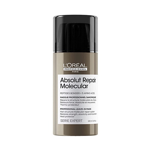 

L'OREAL PROFESSIONNEL Несмываемая маска для волос Absolut Repair Molecular 100, Несмываемая маска для волос Absolut Repair Molecular