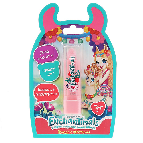 

МИЛАЯ ЛЕДИ Глиттерная помада на блистере Enchantimals, Глиттерная помада на блистере Enchantimals