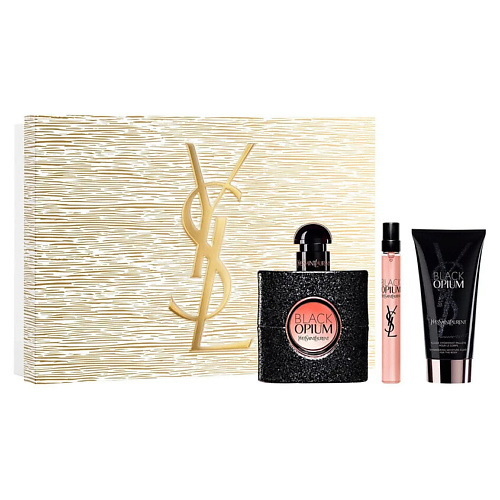 

YVES SAINT LAURENT Набор Black Opium: Парфюмерная вода + Миниатюра + Лосьон, Набор Black Opium: Парфюмерная вода + Миниатюра + Лосьон