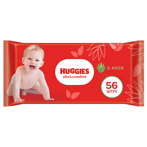 

HUGGIES Влажные салфетки Ultra Comfort с алоэ, Влажные салфетки Ultra Comfort с алоэ