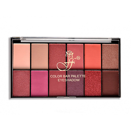 

FFLEUR Тени для век 12-ти цветные, Тени для век 12-ти цветные