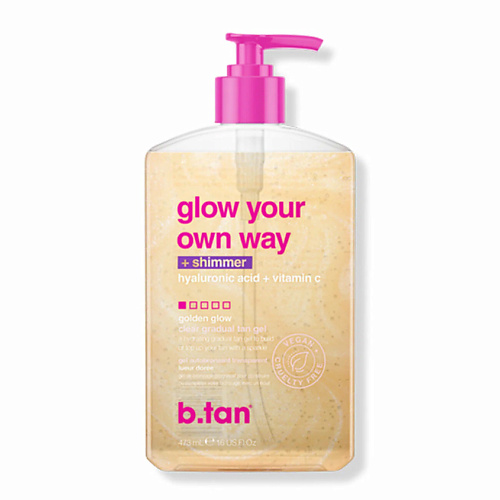 

B.TAN Гель-автозагар glow your own way +shimmer 473, Гель-автозагар glow your own way +shimmer
