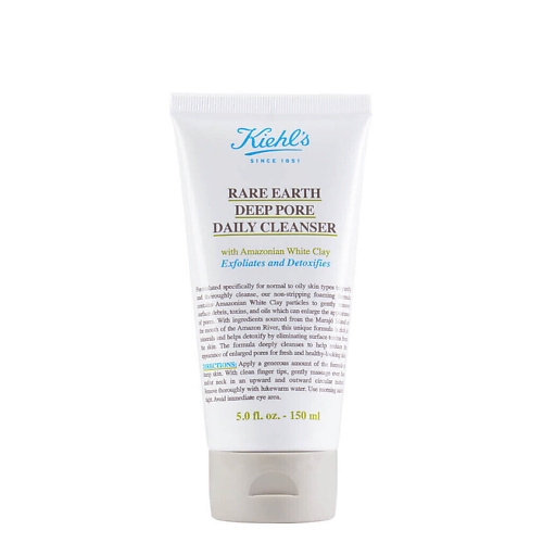 

KIEHL'S Гель для умывания с амазонской глиной Rare Earth Deep Pore Cleanser 150, Гель для умывания с амазонской глиной Rare Earth Deep Pore Cleanser