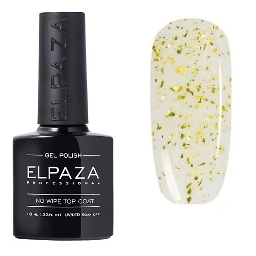 

ELPAZA PROFESSIONAL Топ без липкого слоя Top No Wipe Flakes с разноцветными хлопьями 10, Топ без липкого слоя Top No Wipe Flakes с разноцветными хлопьями