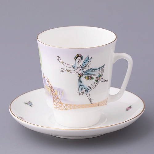 

ИМПЕРАТОРСКИЙ ФАРФОРОВЫЙ ЗАВОД Чашка с блюдцем кофейная "Белые ночи в Петербурге", Чашка с блюдцем кофейная "Белые ночи в Петербурге"