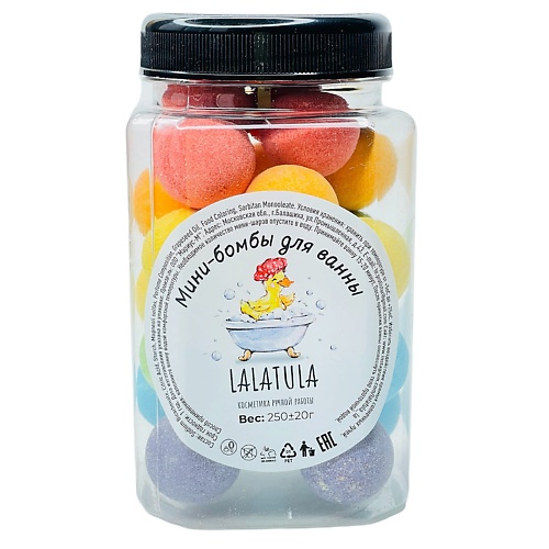 

LALATULA Бомбочки для ванн набор минишаров в банках, Бомбочки для ванн набор минишаров в банках