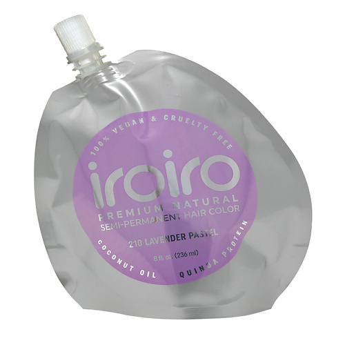 

IROIRO Семи-перманентный краситель для волос 210 LAVENDER Лавандовый 236, Семи-перманентный краситель для волос 210 LAVENDER Лавандовый