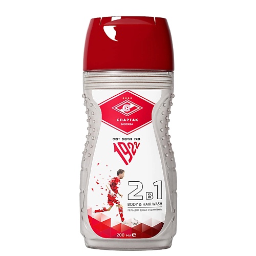 

СПАРТАК Гель для душа и шампунь 2 в 1 200, Гель для душа и шампунь 2 в 1