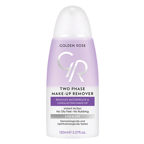 

GOLDEN ROSE Жидкость для снятия макияжа с глаз и губ TWO PHASE MAKE-UP REMOVER 150, Жидкость для снятия макияжа с глаз и губ TWO PHASE MAKE-UP REMOVER