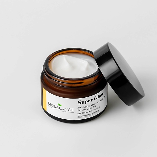 

BIOBALANCE Гель-крем для лица SUPER GLOW 3-O-ETHYL ASCORBIC ACID с аскорбиновой и феруловой кислотой 50, Гель-крем для лица SUPER GLOW 3-O-ETHYL ASCORBIC ACID с аскорбиновой и феруловой кислотой