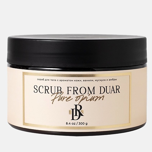 

DUAR Скраб для тела PURE OPIUM с опьяняющим ароматом кожи, мускуса и амбры 250, Скраб для тела PURE OPIUM с опьяняющим ароматом кожи, мускуса и амбры