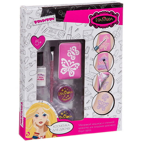 

BONDIBON Eva Набор для боди-арта с глиттером для тела, Eva Набор для боди-арта с глиттером для тела