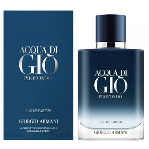 

GIORGIO ARMANI Парфюмерная вода Acqua Di Gio Profondo, перезаполняемый 100, Парфюмерная вода Acqua Di Gio Profondo, перезаполняемый