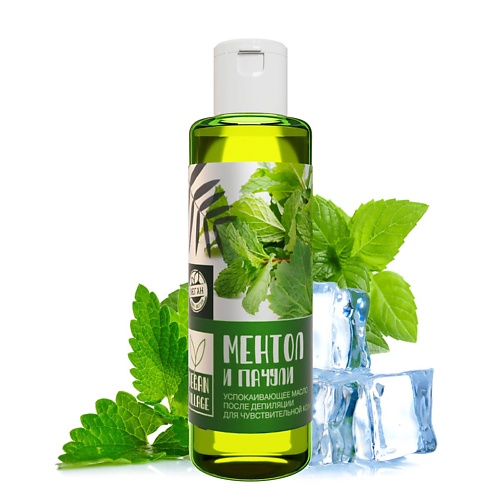 

VEGAN VILLAGE Масло после депиляции успокаивающее для чувствительной кожи Ментол и Пачули 50, Масло после депиляции успокаивающее для чувствительной кожи Ментол и Пачули