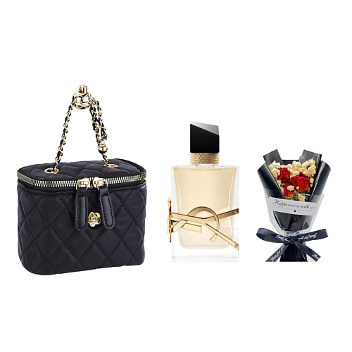 

YVES SAINT LAURENT Парфюмерный набор Libre +Букет+Сумка, Парфюмерный набор Libre +Букет+Сумка