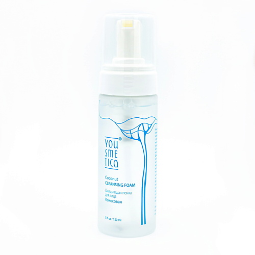 

YOUSMETICA Очищающая пенка для лица Кокосовая Coconut Cleansing Foam 150, Очищающая пенка для лица Кокосовая Coconut Cleansing Foam