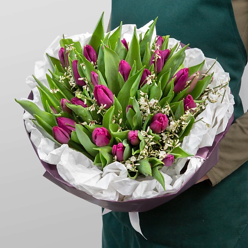 

STUDIO FLORISTIC Букет Тюльпанов «Фиолетовый сад», Букет Тюльпанов «Фиолетовый сад»