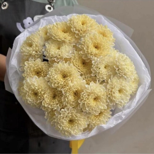 

МНОГО ЦВЕТОВ ЦВЕТОЧНЫЙ МАГАЗИН Монобукет из 5 желтых кустовых хризантем, Монобукет из 5 желтых кустовых хризантем